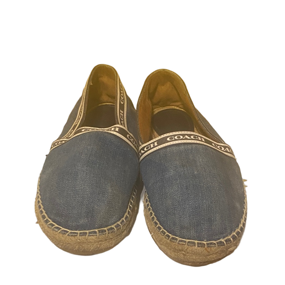 Coach Denim Espadrilles Blue Size 8.5